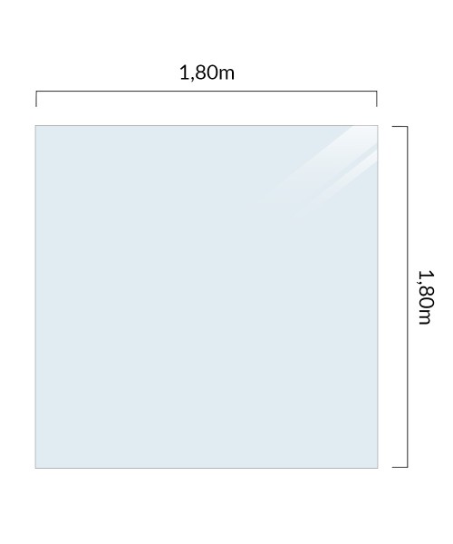 Glaszaun Argado - 1,80m x 1,80m